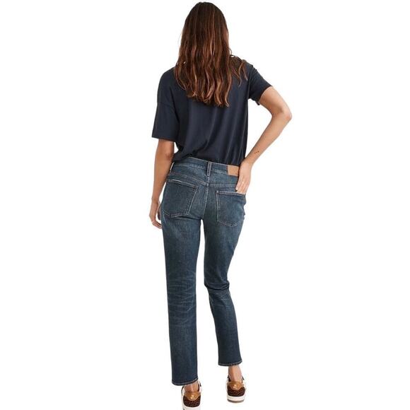 Madewell Jeans Tomboy Straight Leg in Callan Wash‎ Dark Size 28 - Picture 3 of 10